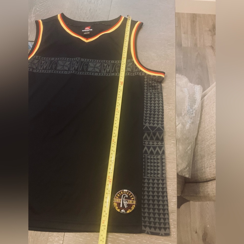 Quiksilver Eddie Aikau Black Basketball Jersey Surf Skate Tank Top. - Picture 9 of 10